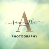 署名エレガントバラ金ゴールドAモノグラムロゴ ウィンドウサイン (シート3)