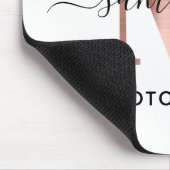 署名エレガントバラ金ゴールドMモノグラムロゴ マウスパッド (コーナー)