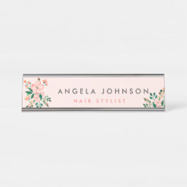 署名エレガント美しいサロンスタイル デスクネームプレート