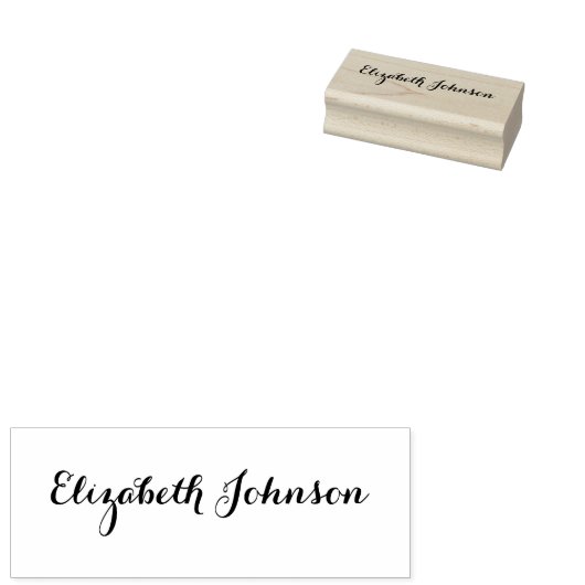 署名カスタム名パーソナライズされたエレガントの作成 ラバースタンプ (押印)