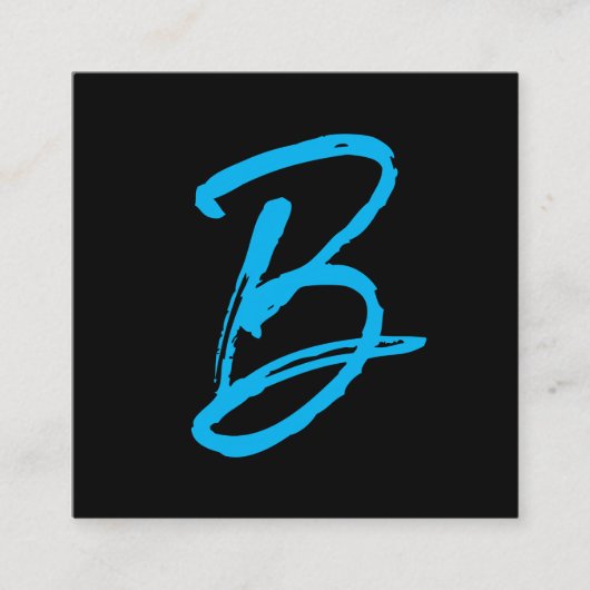 署名シリーズ |モノグラム スクエア名刺 (正面)