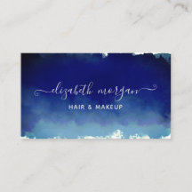 署名スエレガントクリプト水色モダン青