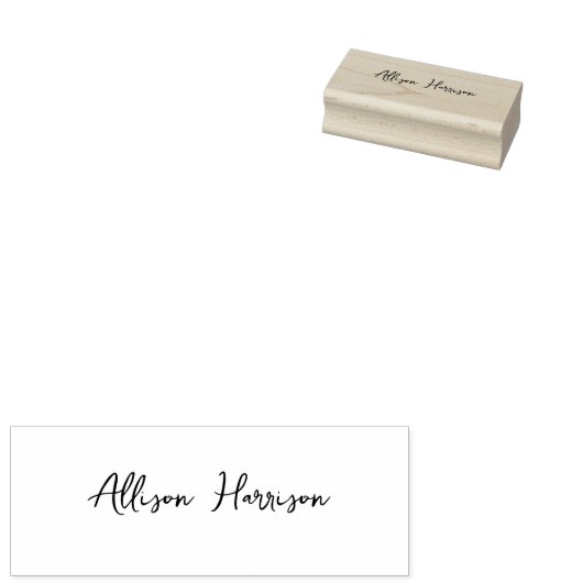 署名スクリプスタイリッシュト名前をカスタムする ラバースタンプ (押印)