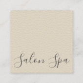 署名スクリプトソーシャルテクスチャQRコードサロン スクエア名刺 (正面)