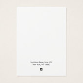 署名スクリプトホログラフィックイヤリングディスプレイカード (裏面)