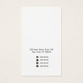 署名スクリプトホログラフィックイヤリングディスプレイカード (裏面)