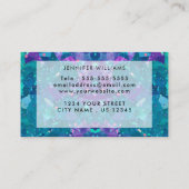 署名スクリプト書モダンオパール石 名刺 (裏面)