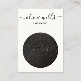 署名スクリプト白黒イヤリング表示 名刺