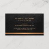 署名スクリプト黒金ゴールド 名刺 (裏面)