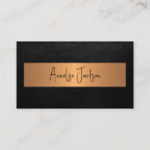 署名スクリプト黒金ゴールド 名刺 (正面)