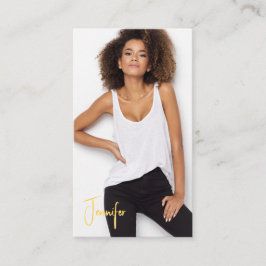 署名タレント名刺 | 2枚の写真QRコード 名刺