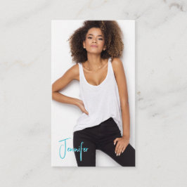 署名タレント名刺 | 2枚の写真QRコード 名刺