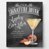 署名ドリンクの看板:プラークの後にアップリー フォトプラーク (正面)