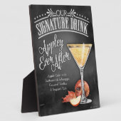 署名ドリンクの看板:プラークの後にアップリー フォトプラーク (側面)