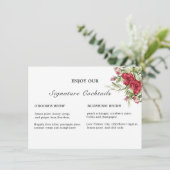 署名ドリンクの署名テンプレート エンクロージャーカード (スタンド正面)