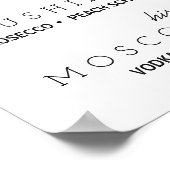 署名ドリンク結婚のサイン ポスター (角)