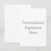 8.9cm x 12.7cmフラットサンキューカード (正面/裏面)