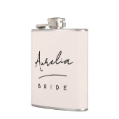 署名パーソナライズされた名ピンクバチェロレッテ フラスク (左)