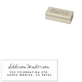 署名フォント名およびシンプル差出人住所 ラバースタンプ (押印)