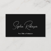 署名ブラックQR 名刺 (正面)