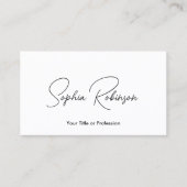 署名ホワイトQR 名刺 (正面)