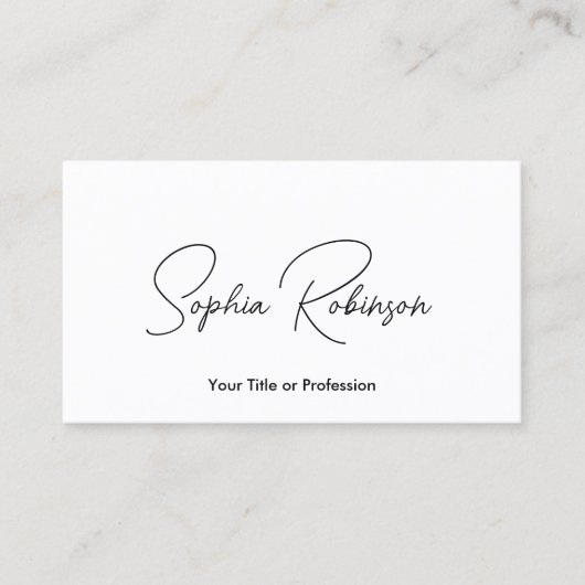 署名ホワイトQR 名刺 (正面)