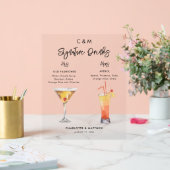 署名モダンは彼と彼女の飲み結婚物 アクリルサイン (ウェディング)