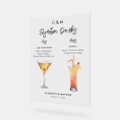 署名モダンは彼と彼女の飲み結婚物 アクリルサイン (傾斜)