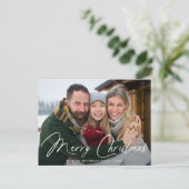 署名モダンスクリプトの写真 シーズンポストカード (スタンド正面)