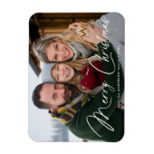 署名モダンスクリプトの写真 マグネット (縦)