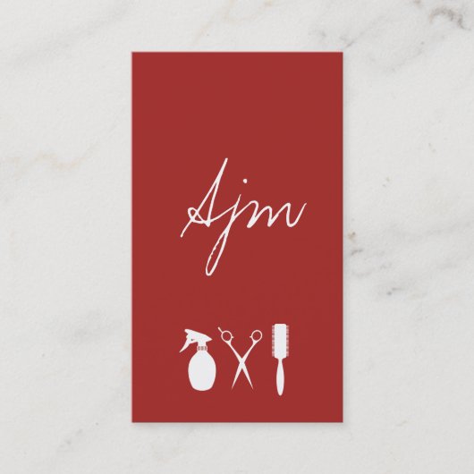 署名モノグラムグラマスタイリスト 名刺 (正面)