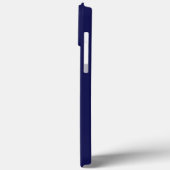 署名モノグラム手書きスクリプトブルー Case-Mate iPhoneケース (裏面 / 左)