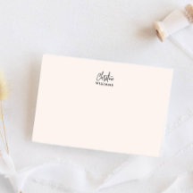 署名モノグラム手書きスクリプト赤面ピンク