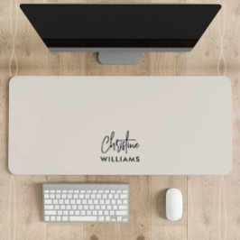 署名モノグラム手書きスクリプト赤面 デスクマット