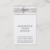 署名モノグラム2 /金ゴールド2 名刺 (裏面)