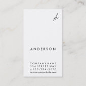 署名モノグラム/白黒 名刺 (裏面)