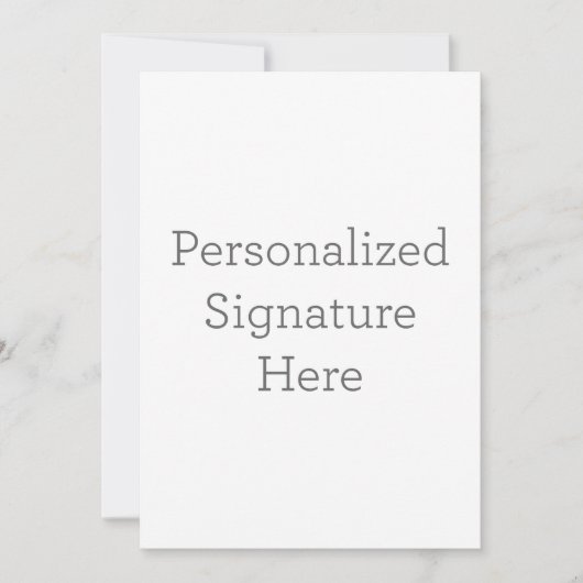 フラット招待状, サイズ: 12.7cm x 17.8cm, ペーパー: シグネチャーマット, 封筒: ホワイト (正面)