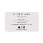 署名ヴィンテージ金ゴールドベージュ名刺