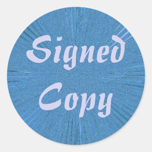 署名付きコピー – ラウンドシール(#2) ラウンドシール (正面)