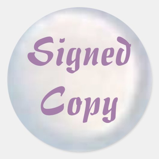 署名付きコピー – ラウンドシール(#33) ラウンドシール (正面)