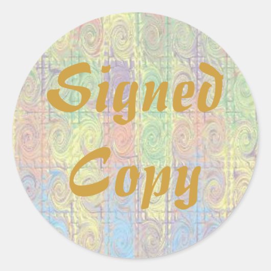 署名付きコピー – ラウンドシール(#44) ラウンドシール (正面)