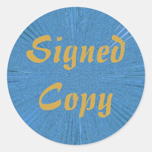 署名付きコピー – ラウンドシール(#5) ラウンドシール (正面)