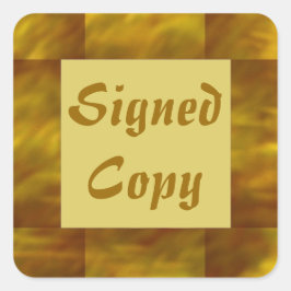 署名付きコピー – 四角いシール(#12) スクエアシール