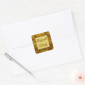 署名付きコピー – 四角いシール(#12) スクエアシール (封筒)