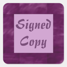 署名付きコピー – 四角いシール(#15) スクエアシール