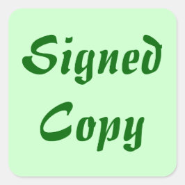 署名付きコピー – 四角いシール(#18) スクエアシール