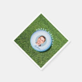 署名付きフォトゴルフボール誕生日 スタンダードカクテルナプキン (角)