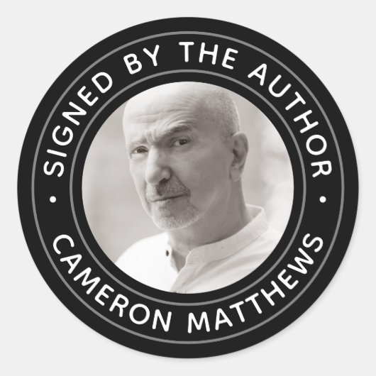 署名作家カスタムフォトブラモダンック ラウンドシール (正面)