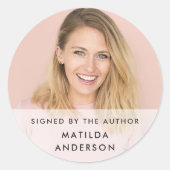 署名作家 |フォトブックモダンの署名 ラウンドシール (正面)