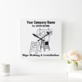 署名作成およびインストールの署名製造業者 スクエア壁時計 (ホーム)